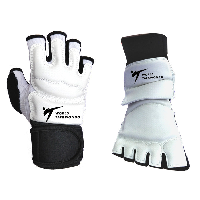 Boxing Gloves MMA Half Finger Gloves Men's Fitness Children's Sanda Fighting Women's Wrist Protection Taekwondo Gloves Foot Cover - image 4
