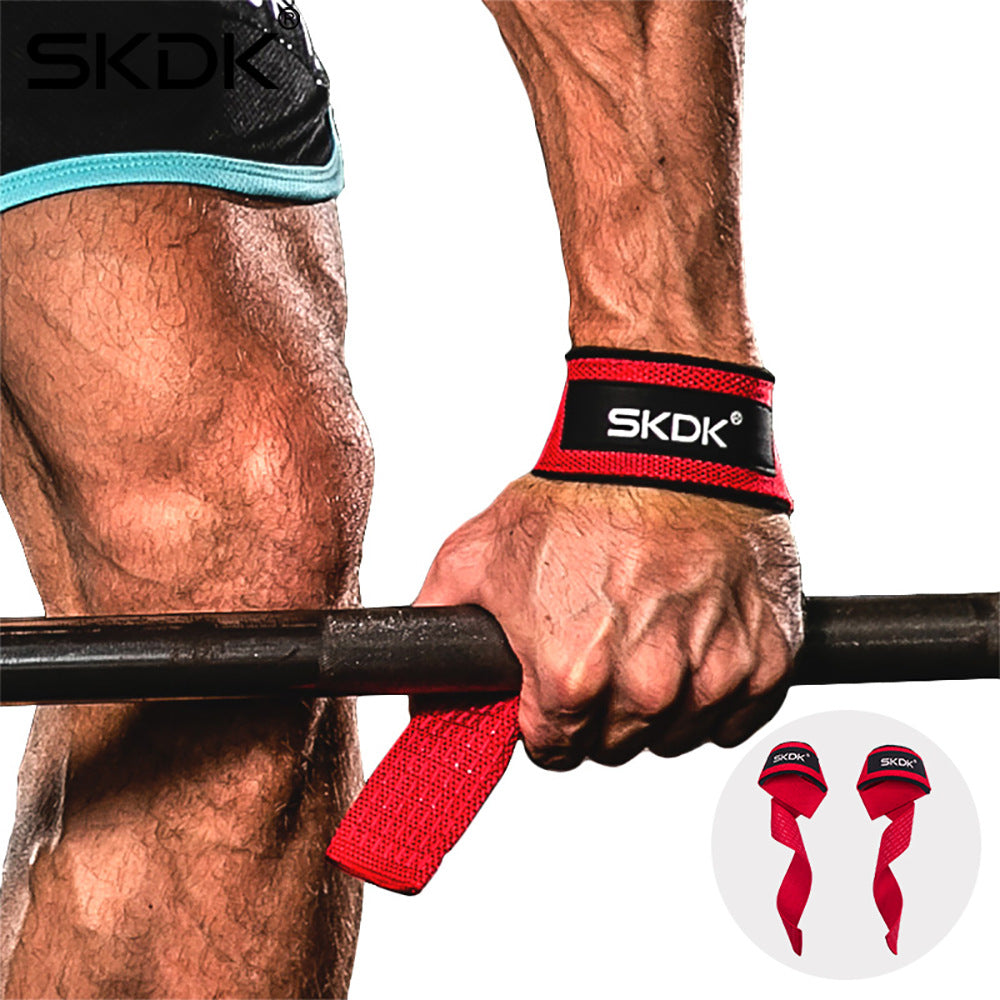 Sports booster belt grip belt fitness tension belt pull-up dumbbell silicone non-slip wear-resistant hard pull belt - image 2