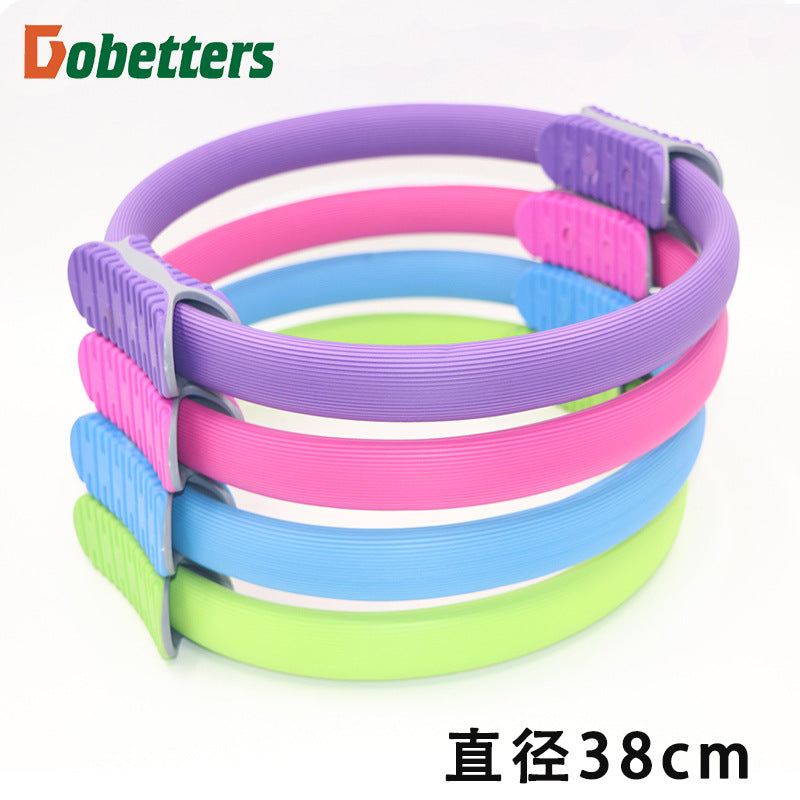 Pilates ring multi-color yoga ring glass fiber reinforced plastic crescent handle Pilates ring magic ring manufacturers wholesale - image 1