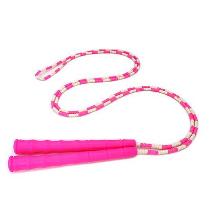 Manufacturer Wholesale Children's Fitness Sports Pattern Skipping Rope Kindergarten Competition Soft Bead Bamboo Skipping Rope for Primary School Students - image 5