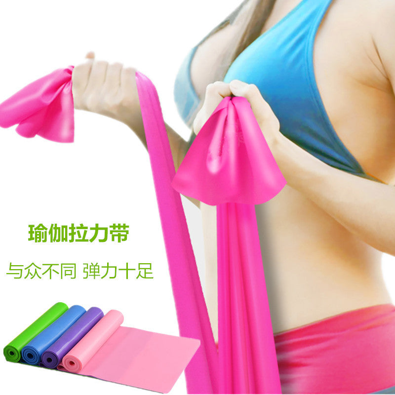 Yoga Rally Tablet 2 m Elastic Fitness Women's Rally Belt Men's Strength Training Exercise Stretching Resistance Stretching Rope - image 2