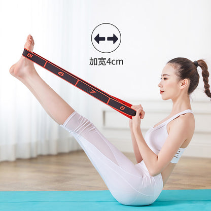 Yoga Stretching Strap Elastic Resistance Band Latin Dance Pull Strap Training Figure-Eight Equipment Yoga Aid - image 4