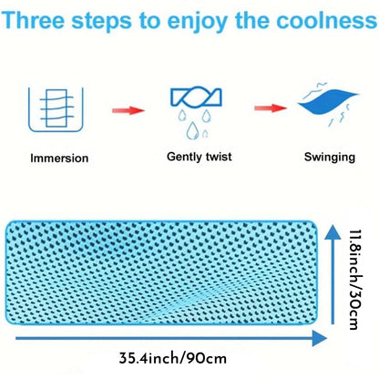 Cooling Sports Towel Quick-Dry, Sweat Absorbing, Ice Cold Fabric For Outdoor…