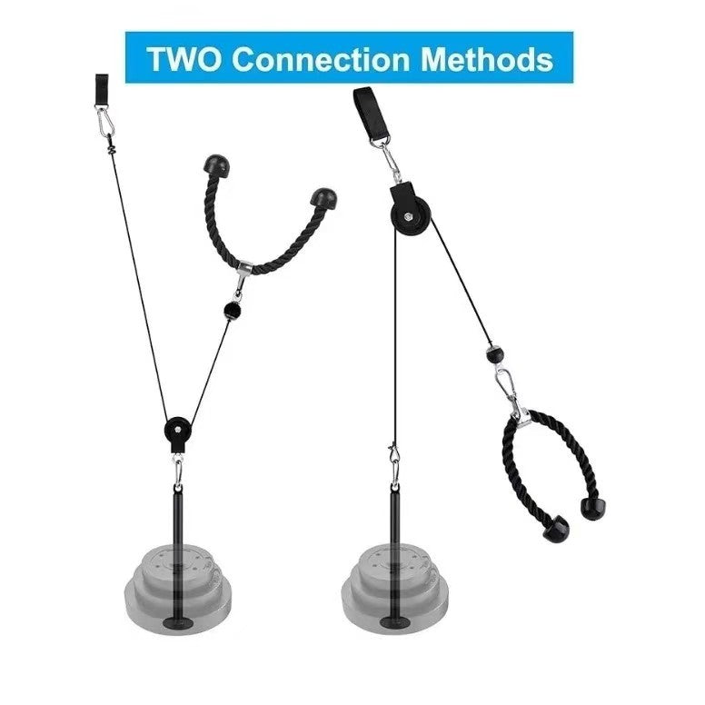 Cross-Border DIY Pulley Rope Homemade Big Bird Home High Pull-Down Arm Strength Triceps Fitness Equipment X Kit - image 2