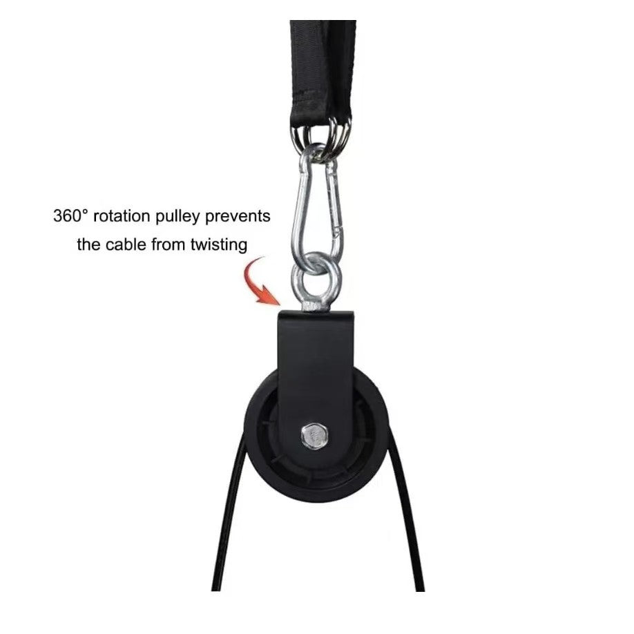 Cross-Border DIY Pulley Rope Homemade Big Bird Home High Pull-Down Arm Strength Triceps Fitness Equipment X Kit - image 3