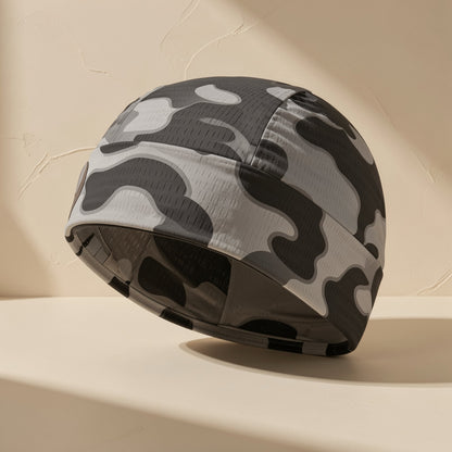 Foldable ice silk melon skin cycling cap with a dome top - view 5