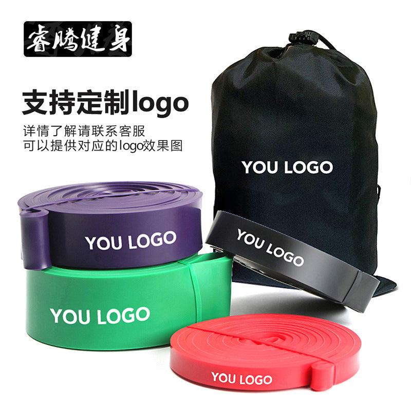 Elastic belt Amazon spot yoga ring tension machine elastic fitness belt pull-up load resistance belt - image 2