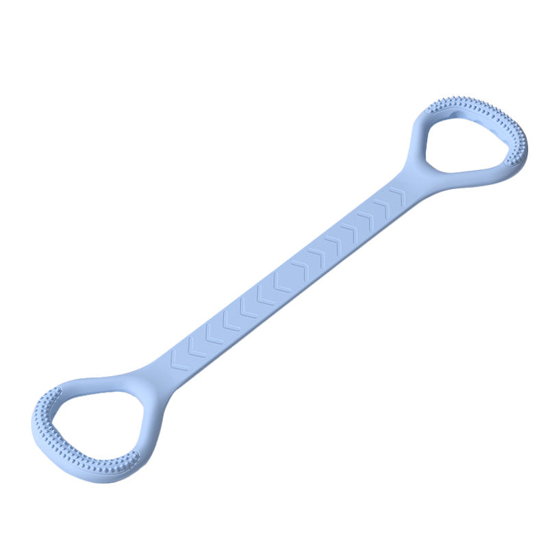 Carefully Selected 8-Figure Tensioner Silicone High Elasticity Continuously Thickeneded Open Back Fitness Yoga 8-Figure Tension Rope Tension Belt - image 5