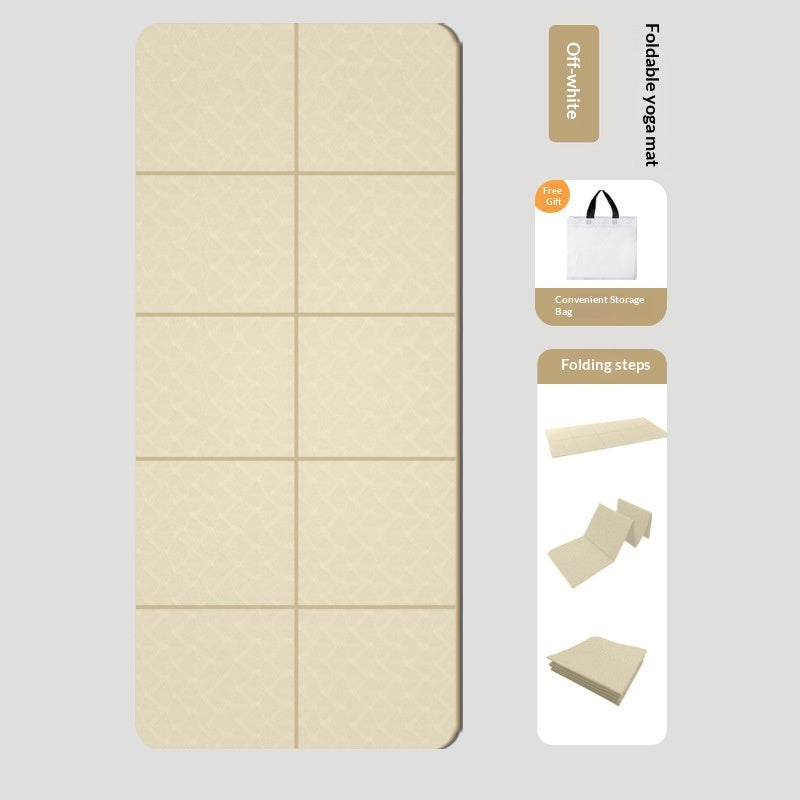 TPE Foldable Yoga Mat, Thickened And Non-slip