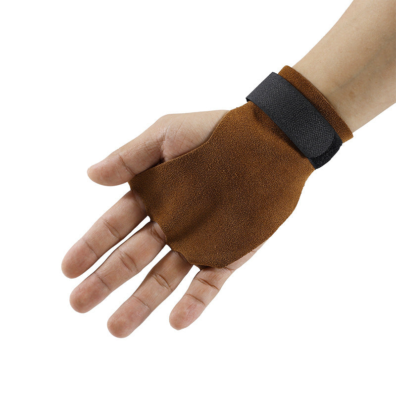 Sports and Fitness Cowhide Horizontal Bar Pull-Up Booster Belt Deadlift Bench Press Exercise Palm Guard Universal Grip Belt Wrist Guard - image 5