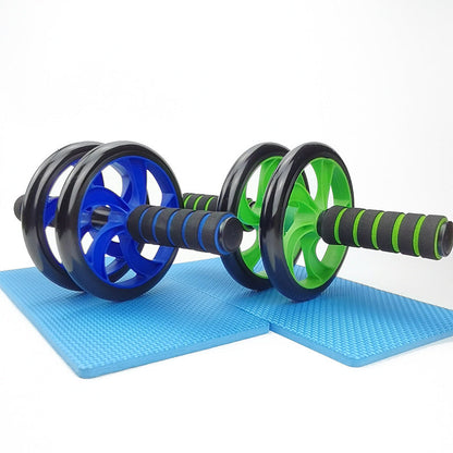 Wholesale Abdominal Fitness Wheel Abdominal Muscle Wheel Home Fitness Exercise Unisex Abdominal Fitness Appliance Double Wheel Three Wheel Roll Abdominal Wheel - image 2