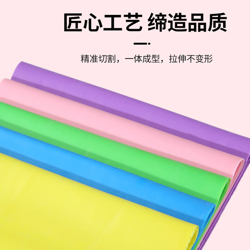 Yoga Resistance Band Tpe Elastic Band Resistance Sheet Fitness Men and Women Resistance Band Strength Training Stretching Band Stretching - image 3