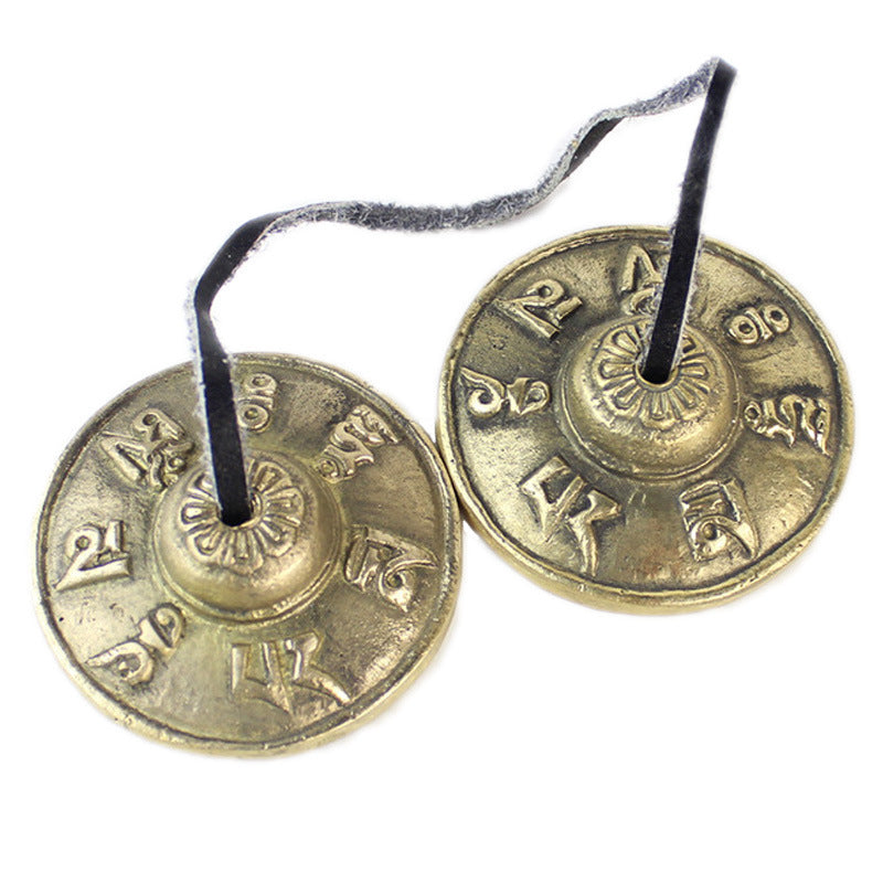 Nepalese Copper Bell, Jingle Summer Ethnic Percussion Instrument, Cymbal Bell, Copper Pulling Yoga Meditation Bell - image 5