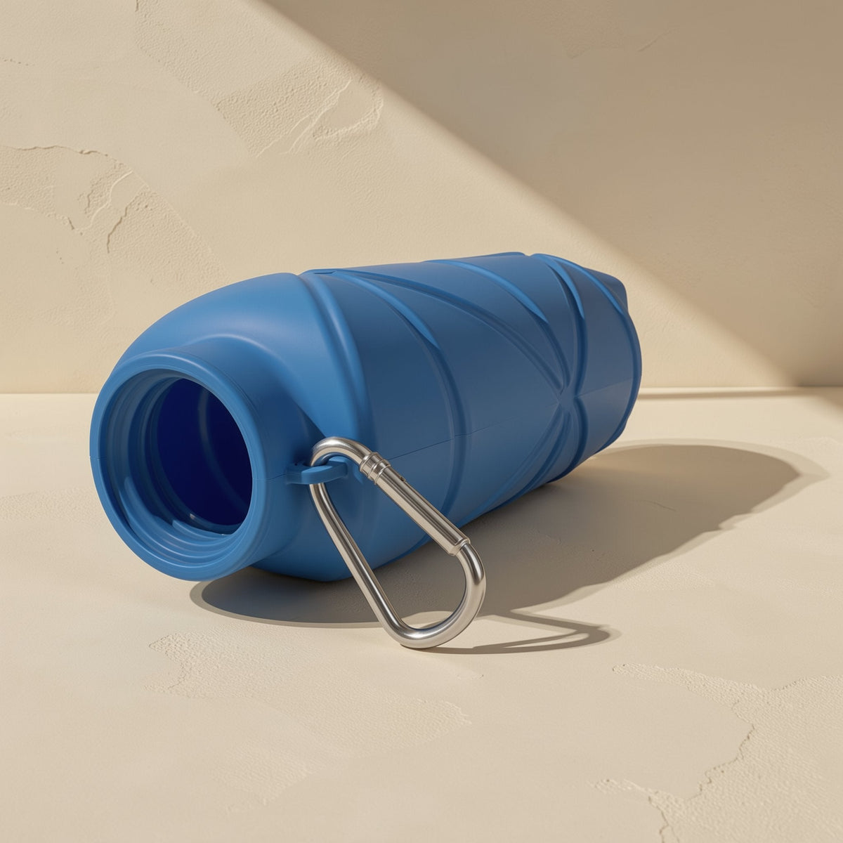 Silicone folding sports water bottle with 500 ml or 700 ml capacity - view 4