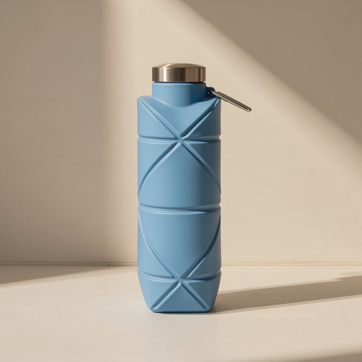 Silicone folding sports water bottle with 500 ml or 700 ml capacity - view 5