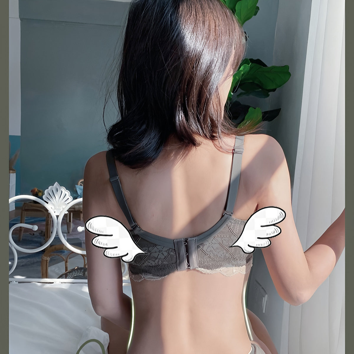 New Lace Intimates, Women's Small Breast Intimates, Push-Up, Auxiliary Breast Support, No Wires, Adjustable Sexy Bra Set - image 3