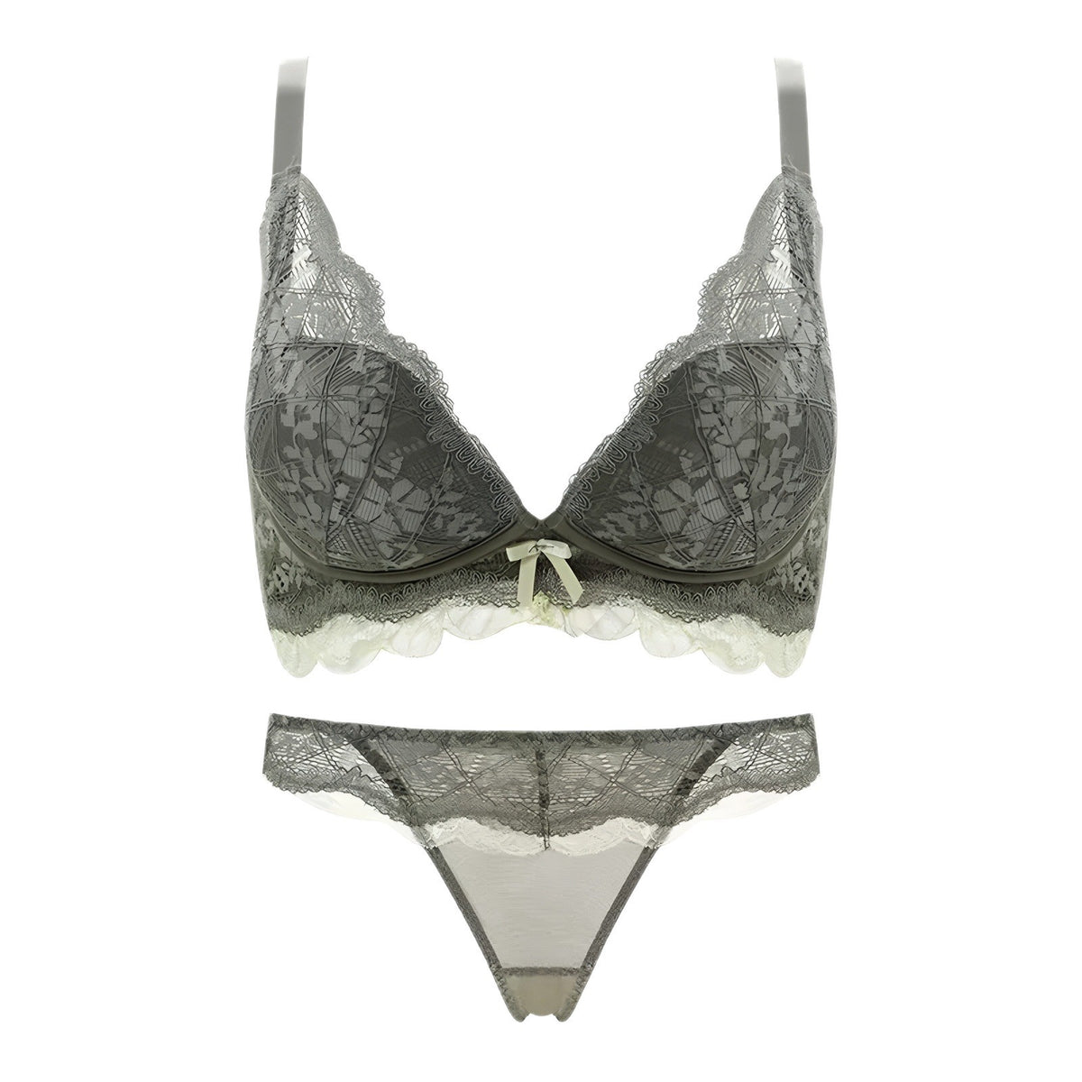 New Lace Intimates, Women's Small Breast Intimates, Push-Up, Auxiliary Breast Support, No Wires, Adjustable Sexy Bra Set - image 5