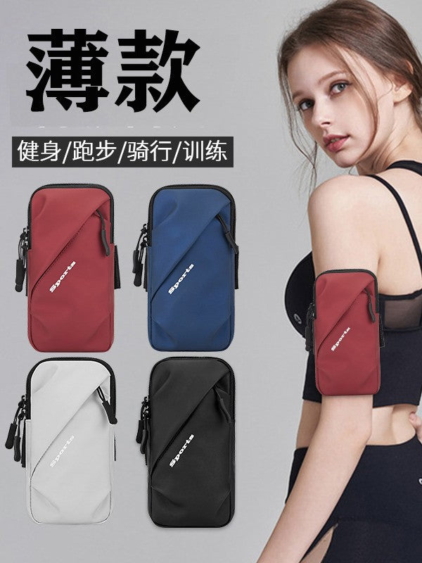 Sports Running Mobile Phone Arm Bag Women's Fitness Wrist Bag Breathable Pu Armband Outdoor Cycling Men's Arm Sleeve Mobile Phone Handbag - image 1