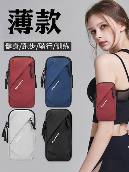 Sports Running Mobile Phone Arm Bag Women's Fitness Wrist Bag Breathable Pu Armband Outdoor Cycling Men's Arm Sleeve Mobile Phone Handbag - image 1
