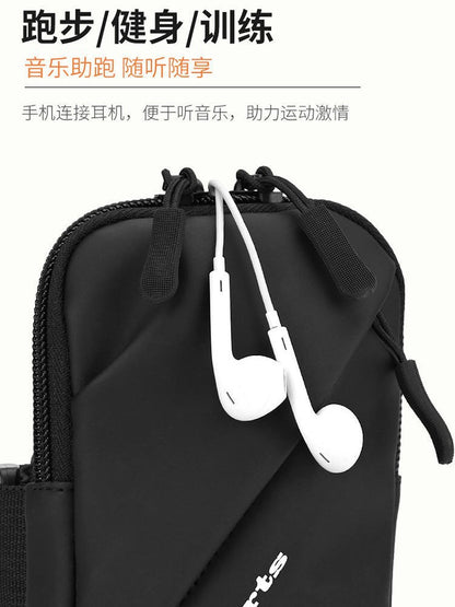 Sports Running Mobile Phone Arm Bag Women's Fitness Wrist Bag Breathable Pu Armband Outdoor Cycling Men's Arm Sleeve Mobile Phone Handbag - image 4