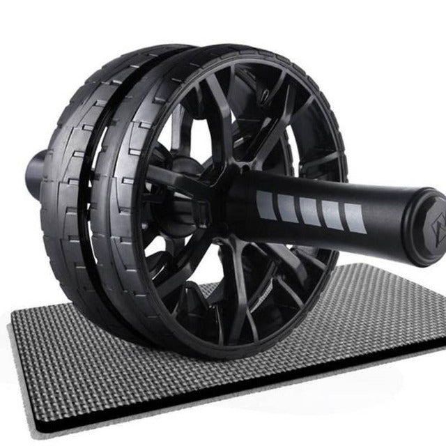 AB Abdominal Fitness Wheel for Men Beginners Home Fitness Equipment Double Wheel Abdominal Fitness Device Home Training Abdominal Roll Wheel - image 1