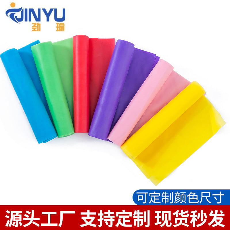 1.5m Yoga Pull Sheet Dance Elastic Band Fitness Body Resistance Band Strength Training Stretch Exhibition Band Pull Rope - image 1