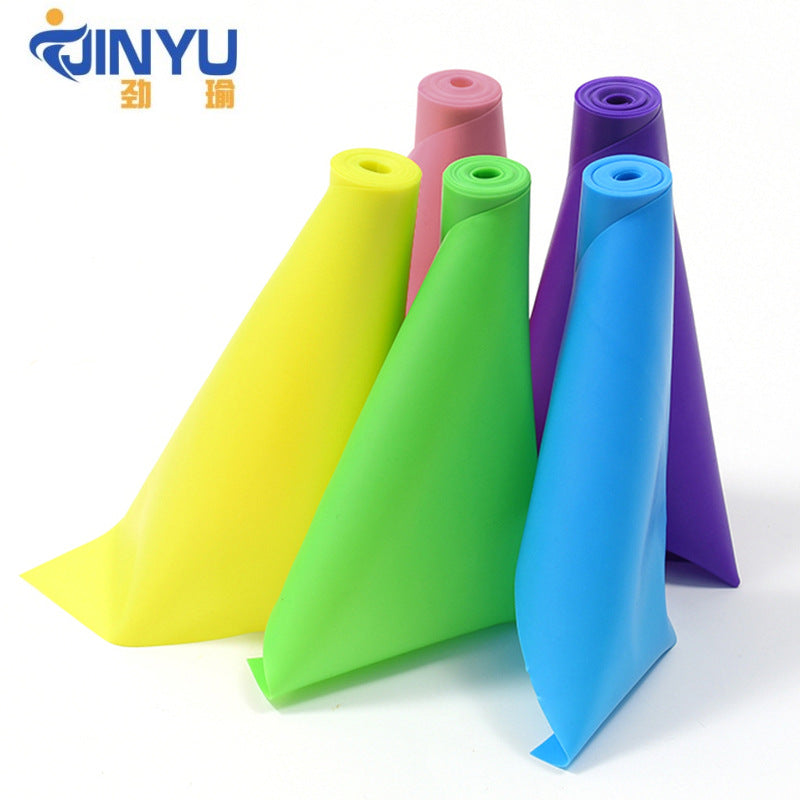 1.5m Yoga Pull Sheet Dance Elastic Band Fitness Body Resistance Band Strength Training Stretch Exhibition Band Pull Rope - image 2