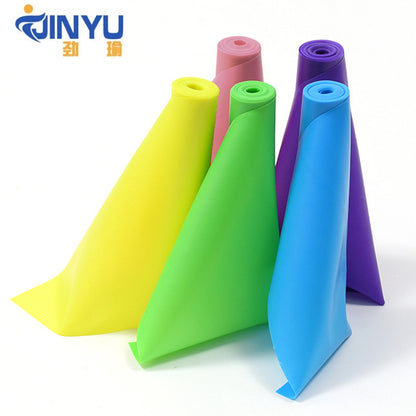 1.5m Yoga Pull Sheet Dance Elastic Band Fitness Body Resistance Band Strength Training Stretch Exhibition Band Pull Rope - image 2