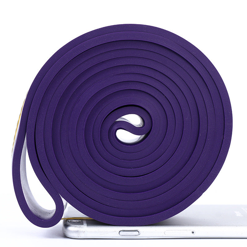 Tpe fitness elastic belt pull-up resistance belt indoor fitness tension rope strength tension belt elastic rope - image 3