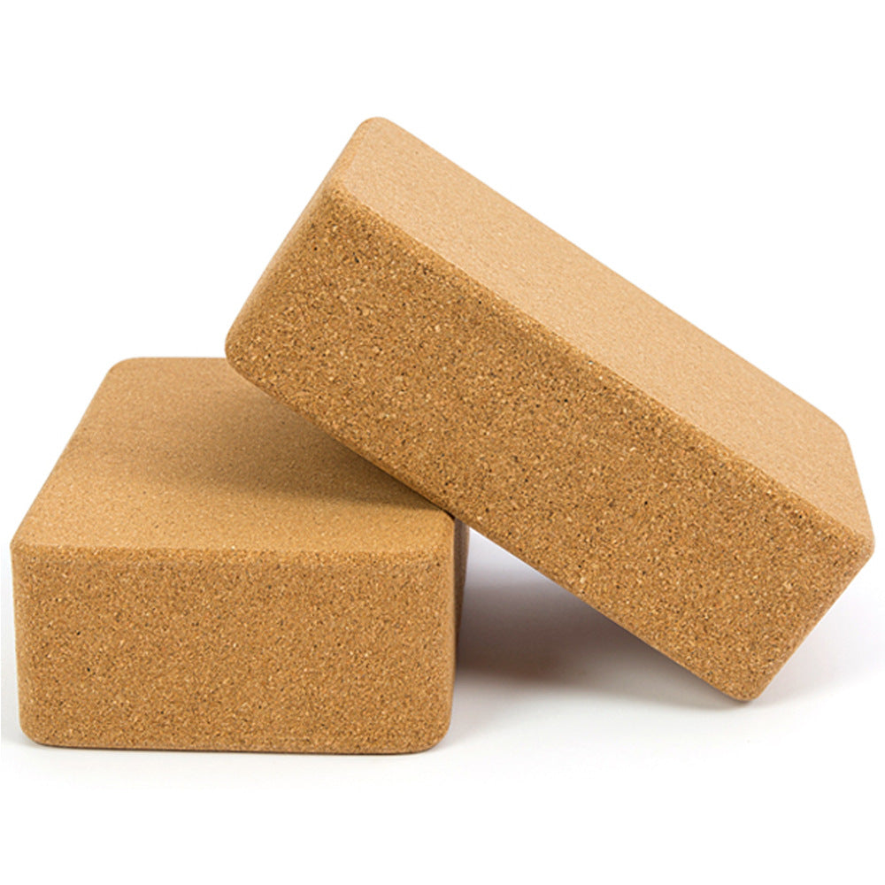 Natural Cork Yoga Brick Yoga Aids Iyengar High Density Professional Adult Brick Pad High Brick - image 1
