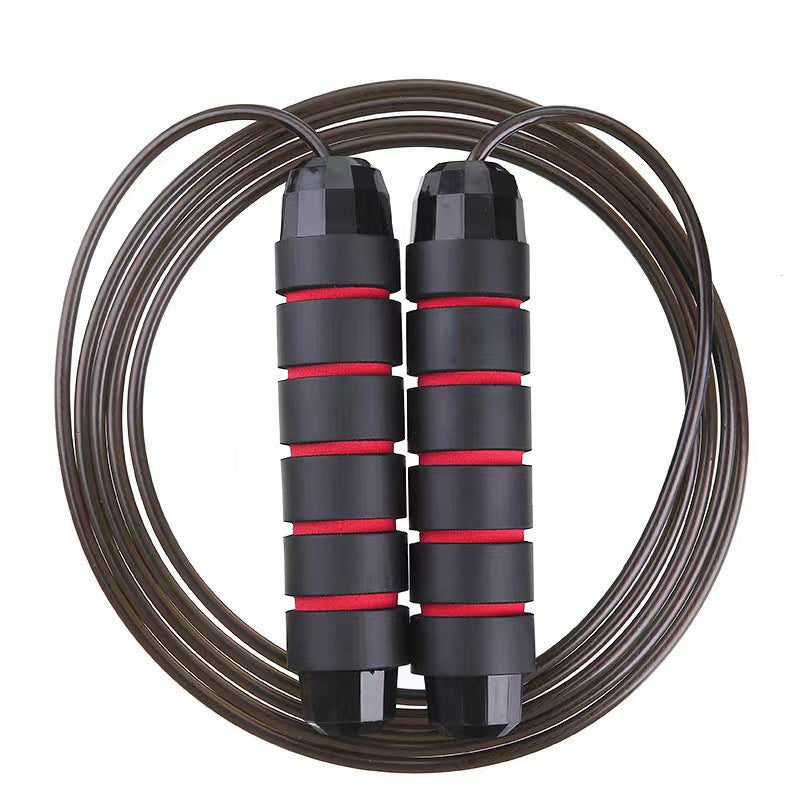 Steel wire rope skipping weight-bearing adult fitness weight loss rope student high school entrance examination training competition special rope double bearing adjustable - image 5
