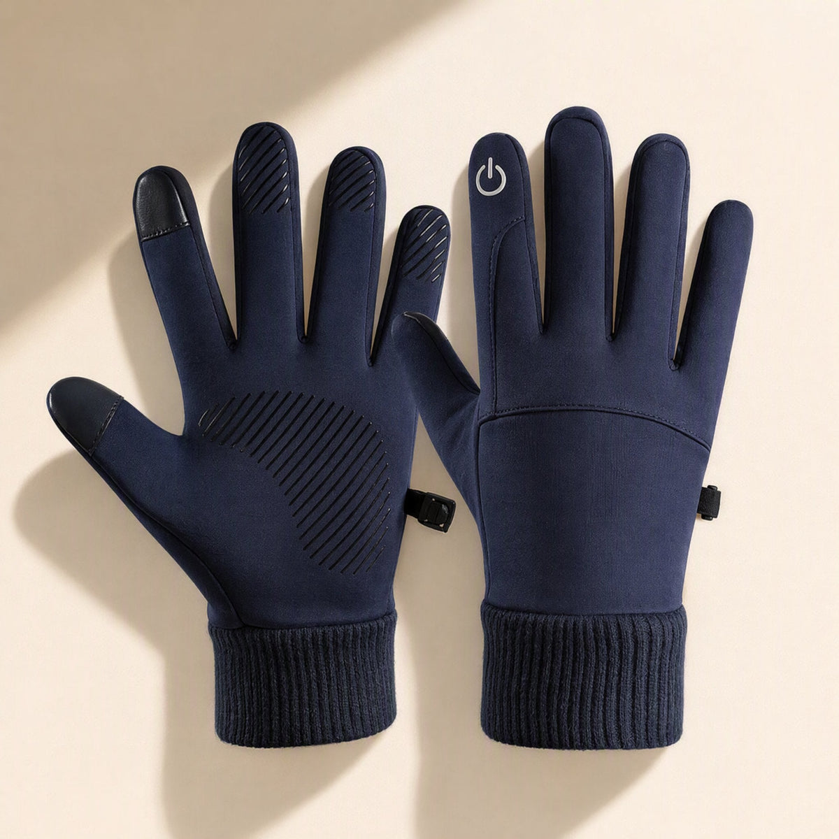 Long-length nylon cycling gloves with medium thickness - view 3