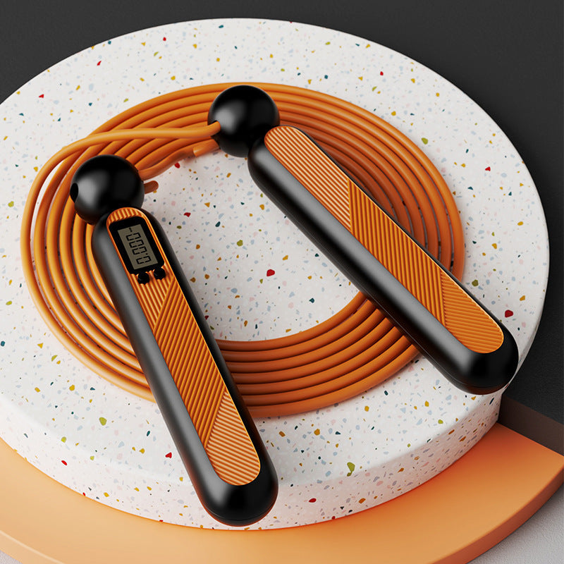 New Skipping Rope Ropeless Ball Counting Skipping Rope Fitness Wholesale Sports Weight-Bearing Model Slimming Counting Ropeless Skipping Rope Counting - image 3