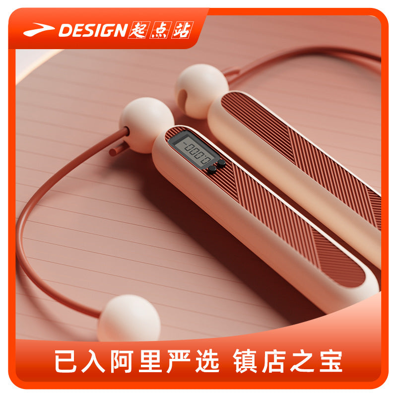 Cordless Jump Rope with Counter for Sports Exams, Dual-Use Electronic Model for Adults, Wholesale from Manufacturer for Sports Exams - image 1