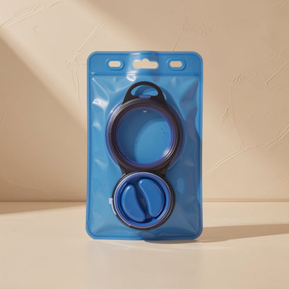 Blue EVA outdoor water bag for running, cycling, camping, and hiking - view 4