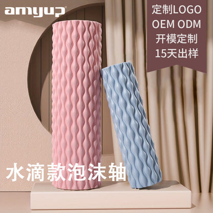Foam Roller Eva Water Drop Type Muscle Relaxation Wolf Tooth Massage Stick Hollow Yoga Column Massage Roller - image 1
