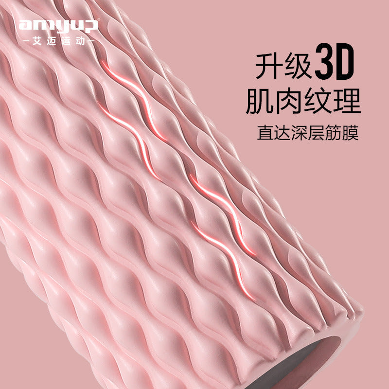 Foam Roller Eva Water Drop Type Muscle Relaxation Wolf Tooth Massage Stick Hollow Yoga Column Massage Roller - image 3