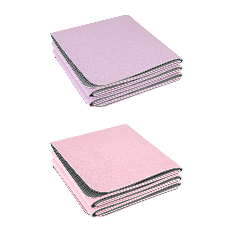 Folding Yoga Mat Tpe Portable Student Nap Mat Eco-Friendly Odorless Non-Slip Sports Cross-Border Yoga Mat - image 5