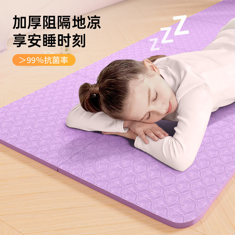 Tpe Foldable Yoga Mat, Antibacterial Children's Nap Mat, Convenient and Thickened Mat for Students' Nap Time - image 4