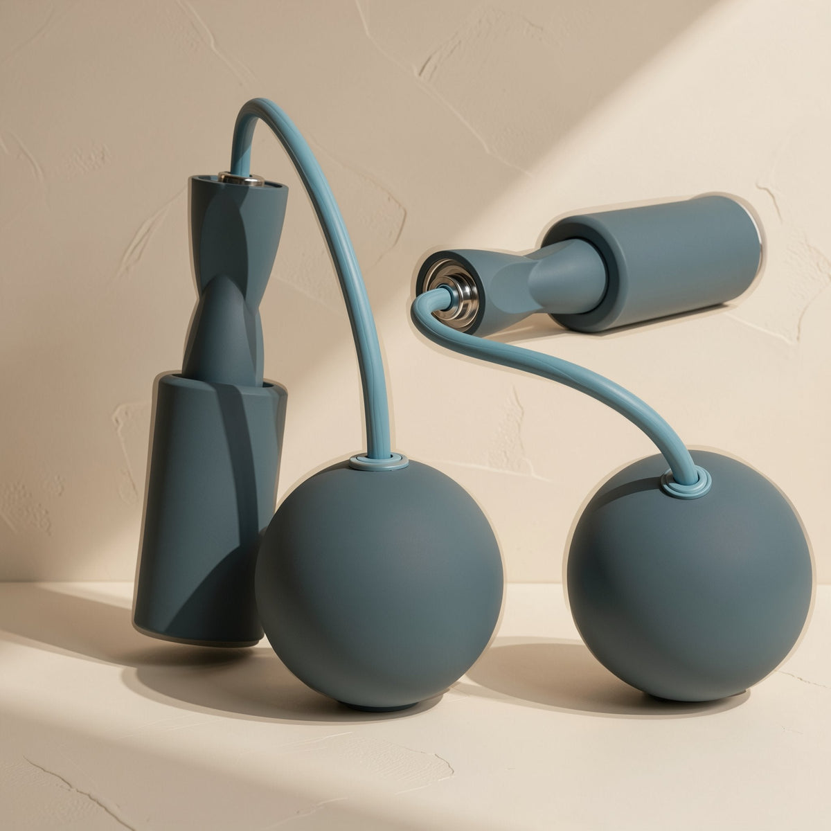 Dual-purpose indoor rope skipping machine with a double-bearing design