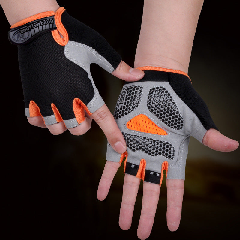 Sports half-finger gloves for men and women outdoor cycling fitness breathable shock-absorbing non-slip outdoor open-finger mountaineering half-finger gloves - image 3