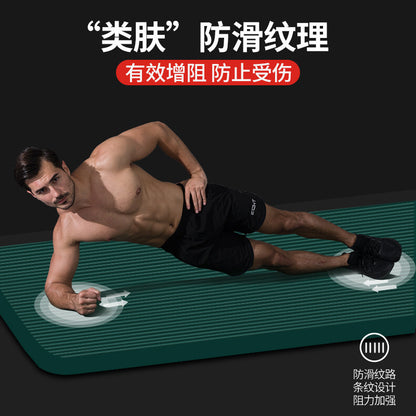 Men's Yoga Mat Fitness Mat Longed Widened Thickened Home Dance Mat NBR Sports Mat Gym Fitness Mat - image 2