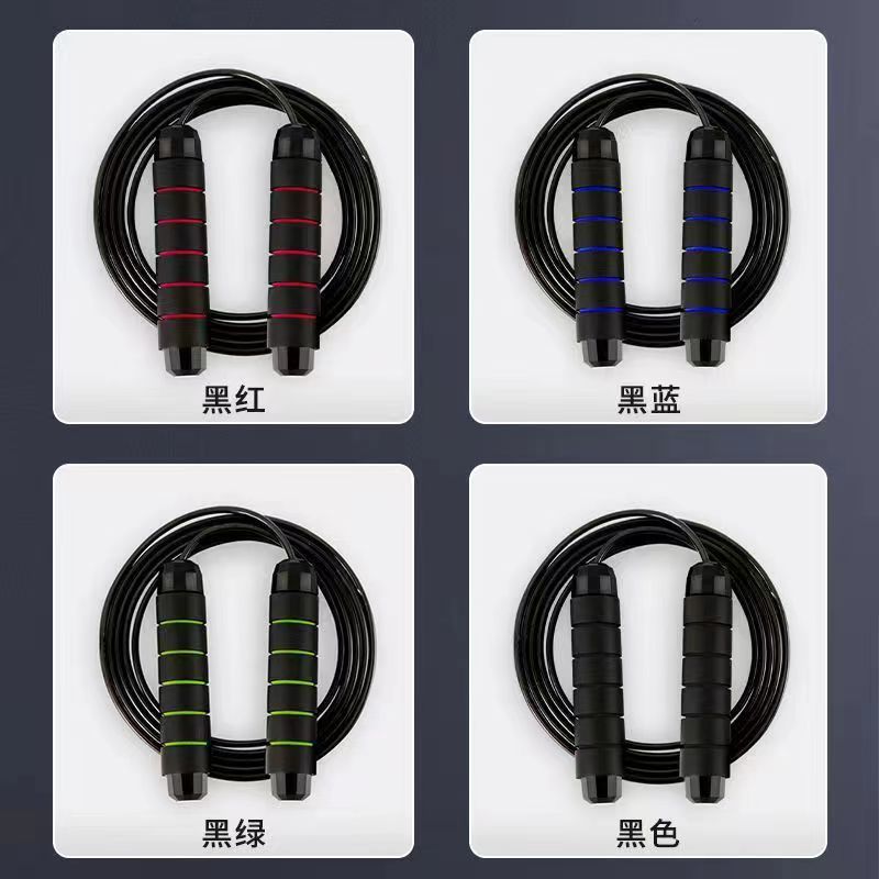 Amazon load steel wire rope skipping fitness exercise sports student competition bearing skipping rope sporting goods wholesale - image 2