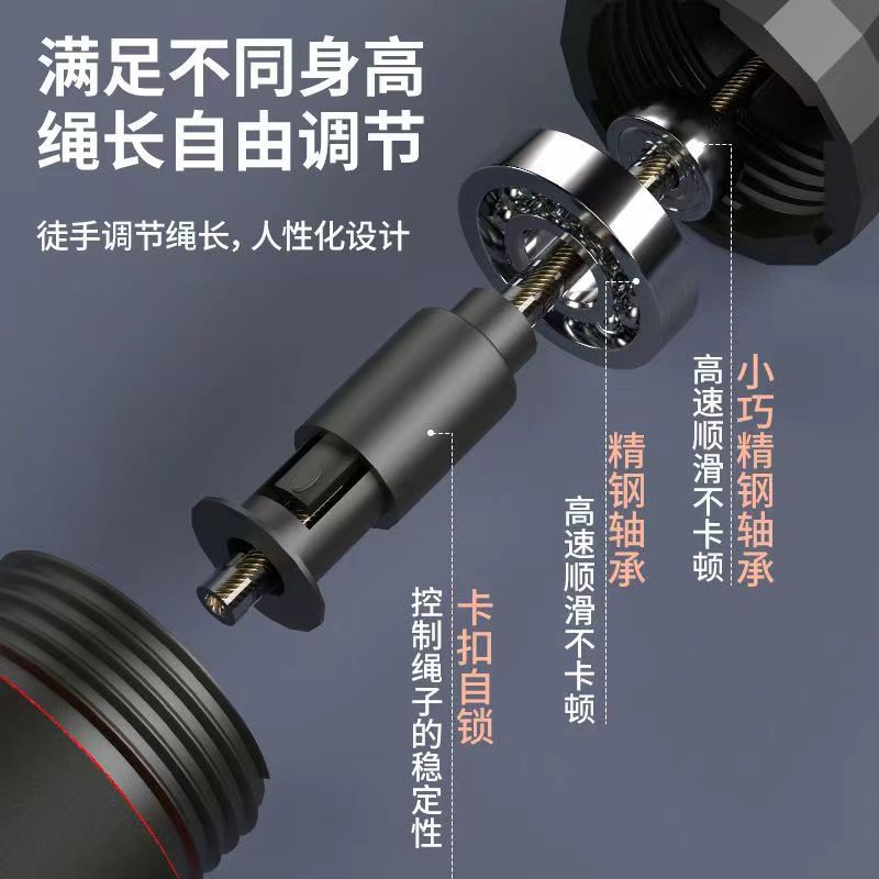 Amazon load steel wire rope skipping fitness exercise sports student competition bearing skipping rope sporting goods wholesale - image 4