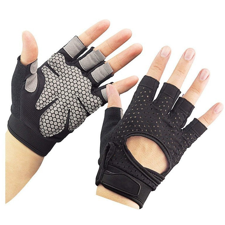 Fitness Gloves for Men and Women, Dumbbell Equipment Training, Non-Slip, Breathable, Thin, Protective, Sports Cycling, Half-Finger, Sun Protection, Barbell - image 3