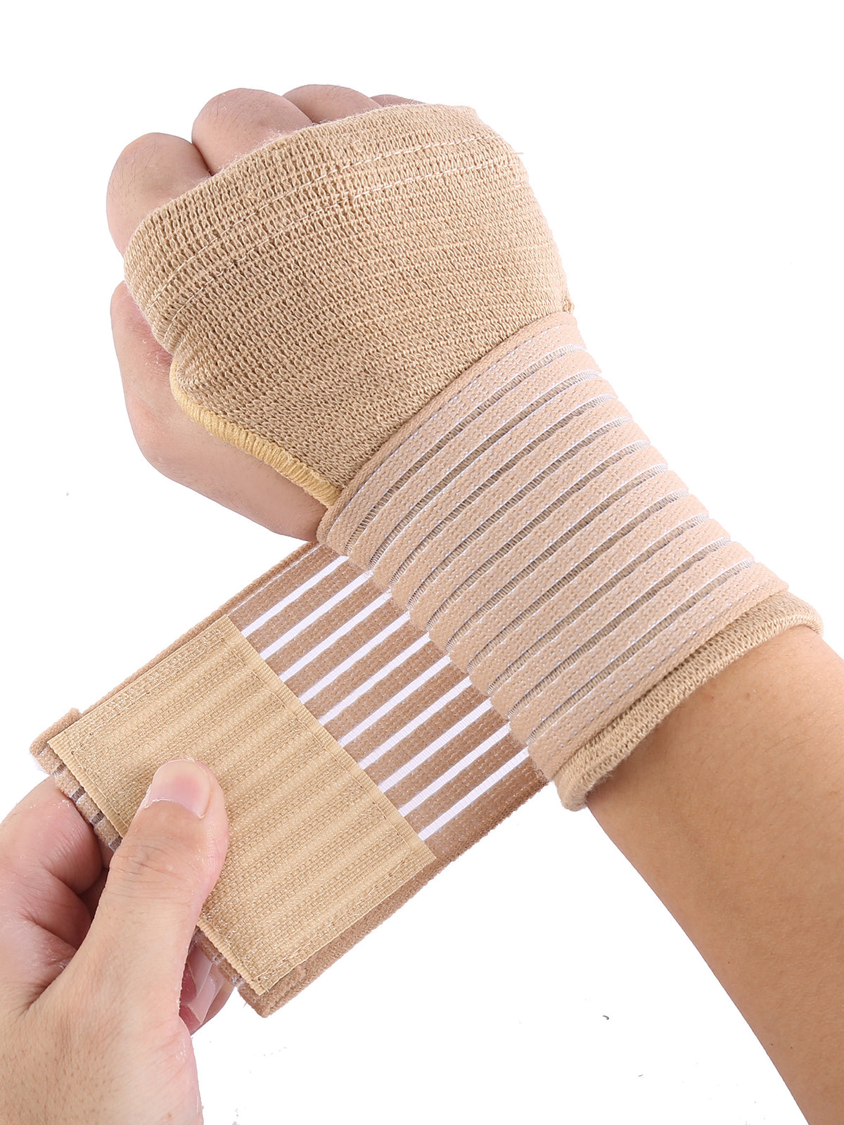 E-Commerce Platform Thickened Pressurized Palm Protector Cycling Protective Sports Gloves Palm Protector Fitness Gloves Elastic Wrist Protector - image 4