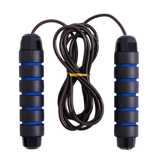 Amazon Weighted Steel Wire Jump Rope Fitness Exercise Student Competition Bearing Jump Rope Sports Goods Wholesale - image 2