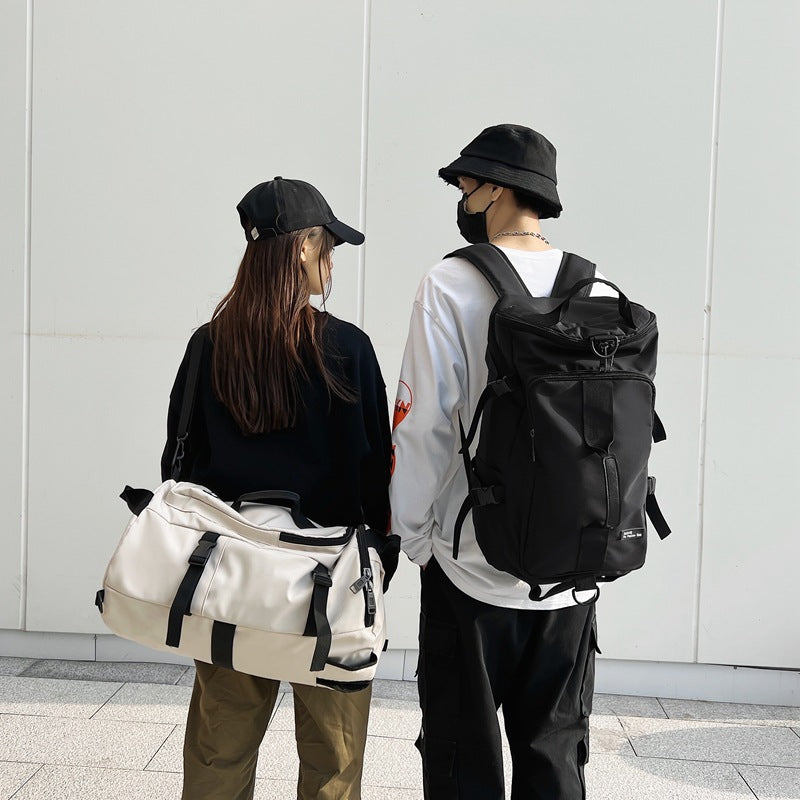 Backpack Nylon Women's Bag Large Capacity Mountaineering Bag Outdoor Sports Fitness Bag Simple Casual Shoulder Travel Bag - image 1