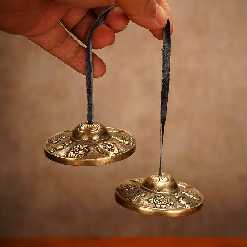 Nepal Ding Xia Touch Bell Brass Professional Meditation Meditation Yoga Knocking Percussion Therapy Musical Instruments - image 1