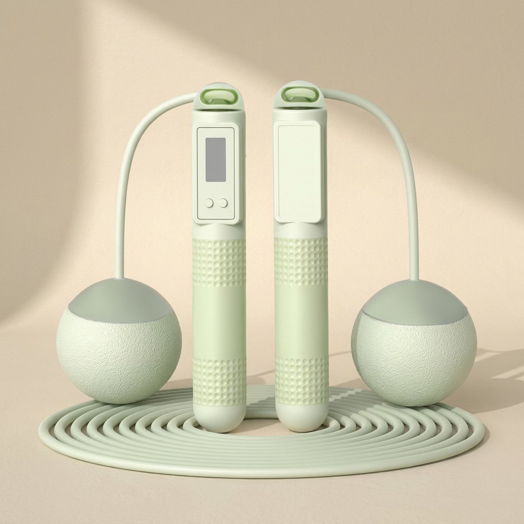 ABS skipping rope with steel wire and intelligent counting feature - view 5